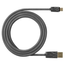 Телефонный кабель type-c - usb, 1м, в оплетке