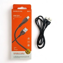 Телефонный кабель для IPhone - USB, 1 м, 2,4 A, материал пвх, цвет черный