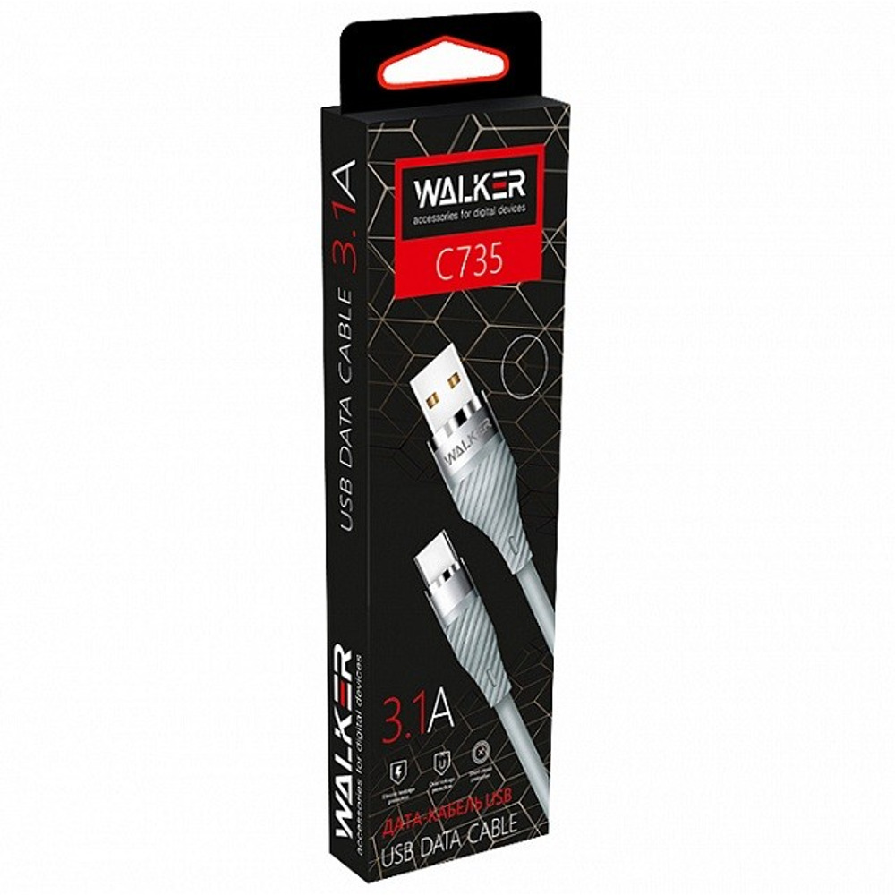 Телефонный кабель type-c - usb, прорезиненный, с металл. разъемом, цвет черный, длина 2 м Телефонный кабель type-c - usb, прорезиненный, с металл. разъемом, цвет черный, длина 2 м