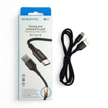 Телефонный кабель для TYPE-C - USB, 3 A, 1м, цвет черный