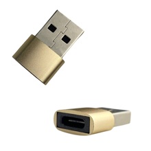 Адаптер (картридер) металлический USB TYPE-C, цвета в ассортименте