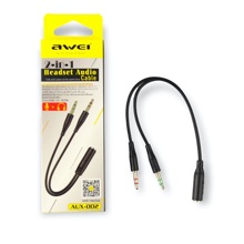 Разветвитель для наушников и микрофона Headsed audio, цвет черный