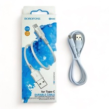 Телефонный кабель для TYPE-C-USB, 2,4 A, длина 1 м, цвет белый