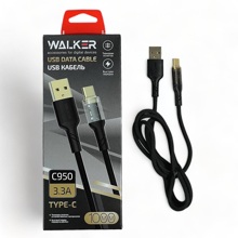 Телефонный кабель type-c - usb, 1 м, цвет черный