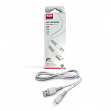 Телефонный кабель iphone - usb, 1 м, 2.4 а, материал пвх, цвет белый