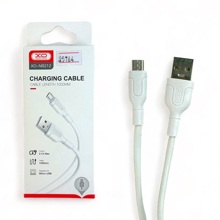 Телефонный кабель для Micro USB- USB, 1 м, 2,1 A, материал пвх, цвет белый