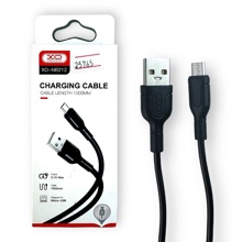 Телефонный кабель для Micro USB- USB, 1 м, 2,1 A, материал пвх, цвет черный