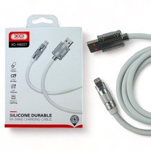 Телефонный кабель для IPhone - USB, 1,2 м, 6 A, материал силикон, цвет белый