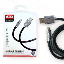 Телефонный кабель для IPhone - USB, 1,2 м, 6 A, силиконовый, цвет черный