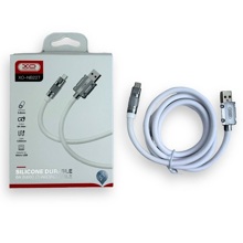 Телефонный кабель для Micro USB- USB, 1,2 м, 6 A, силикон, цвет белый