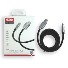 Телефонный кабель для Micro USB- USB, 1,2 м, 6 A, силикон, цвет черный