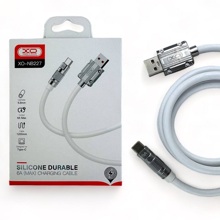 Телефонный кабель для TYPE-C - USB, 1,2 м, 6 A, силикон, цвет белый