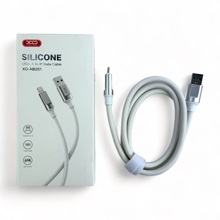 Телефонный кабель для IPhone - USB, 1 м, 6 A, силиконовый, цвет белый