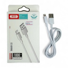 Телефонный кабель для IPhone - USB, 1 м, 2,4 A, материал TPE, цвет белый