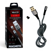 Телефонный кабель micro usb- usb, 1 м, с пружинами, материал пвх, цвет серый