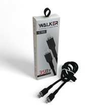 Телефонный кабель iphone - type-c, 1 м 35 W, в матерчатой обмотке, цвет черный