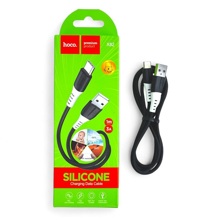 Телефонный кабель для TYPE-C - USB, 1,2 м, 3 A, материал нейлон, цвет черный