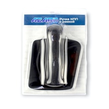 Ручка на кпп из винила на ваз 2170 рамка, черная