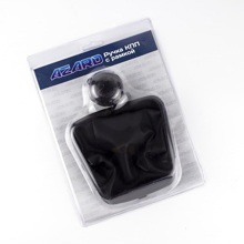 Ручка на кпп из винила на ваз 1118 рамка, черная