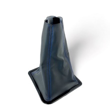 Чехол на рычаг кпп ваз 2170 рамка черная, синяя строчка