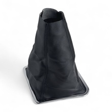 Чехол на рычаг кпп ваз 2170 рамка хром, черная строчка