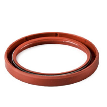 Сальник коленчатого вала на 2101 передний c пружиной в сборе (красный)