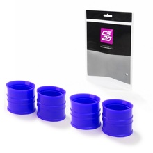 Муфта ваз-2112 коллектора впускного бочонок к-т.4шт силикон синий profi