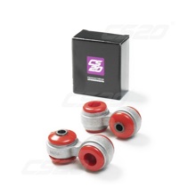 Стойка стабилизатора усиленная аллюминевая для ваз-1118, 2170 полиуретан красный (к-т. 2 шт.)