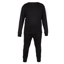 Термобелье с начесом, хб 100%, комплект, до -15°с, р.50, цвет черный