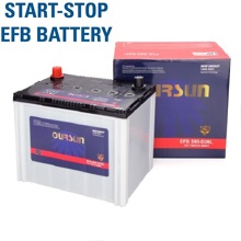 Акб oursun efb 6ст- 80 (s95d26l) япон.ст нижнее крепление (START STOP) о.п