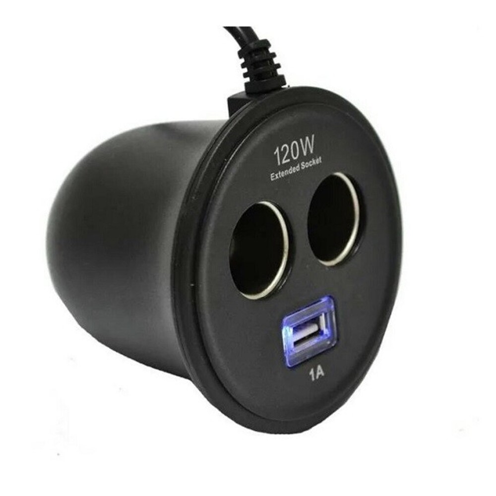 Телефонное азу в подстаканник 2 гнезда + 1 USB № 1671 Телефонное азу в подстаканник 2 гнезда + 1 USB № 1671