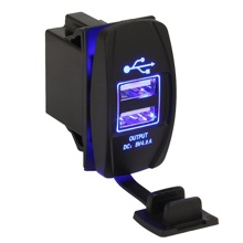 Врезной разъем USB на 2-порта 1A и 2.1а 12v