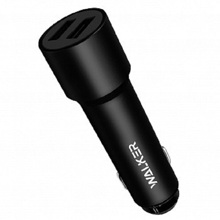 Телефонное азу 2 usb, удлиненный, 2.4a, черный