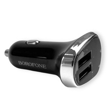 Телефонное азу 2 usb, 2,4 a, цифровой дисплей, цвет черный