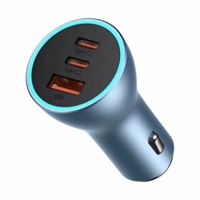 Телефонное азу 1 usb / 2 type-c, 65 w, 3 a, цвет серый