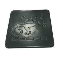 Телефонный коврик силиконовый 6,5х6,5см черный gecko