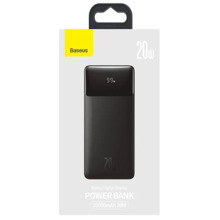 Зу power bank на 20 000 mAh, 20 W, цвет черный