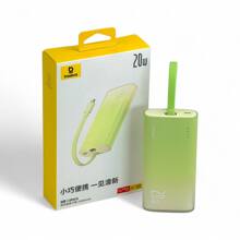 Зу power bank на 10 000 mAh, 30 W, провод TYPE-C, цвет светло зеленый