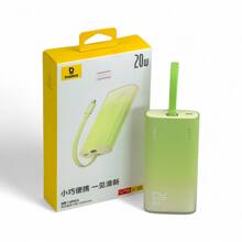 Зу power bank на 10 000 mAh, 20 W, провод Lightning, цвет светло зеленый