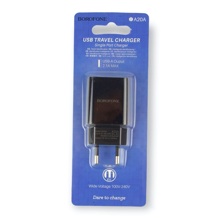 Телефонное сетевое зу 1 usb, 2.1 a, цвет черный