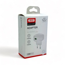 Телефонное сетевое зу 86 1 usb,18 вт/3A, блочок, цвет белый