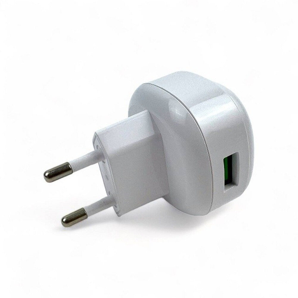 Телефонное сетевое зу 86 1 usb,18 вт/3A, блочок, цвет белый Телефонное сетевое зу 86 1 usb,18 вт/3A, блочок, цвет белый