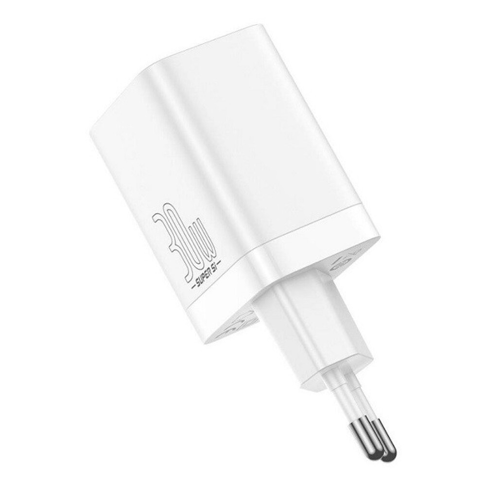 Телефонное сетевое зу 1 usb, 1 type-c, 30w, цвет белый Телефонное сетевое зу 1 usb, 1 type-c, 30w, цвет белый