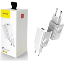 Телефонное сетевое зу 1 usb, 3 а, цвет белый