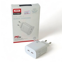 Телефонное сетевое зу 2 usb-c, 35 w, цвет белый