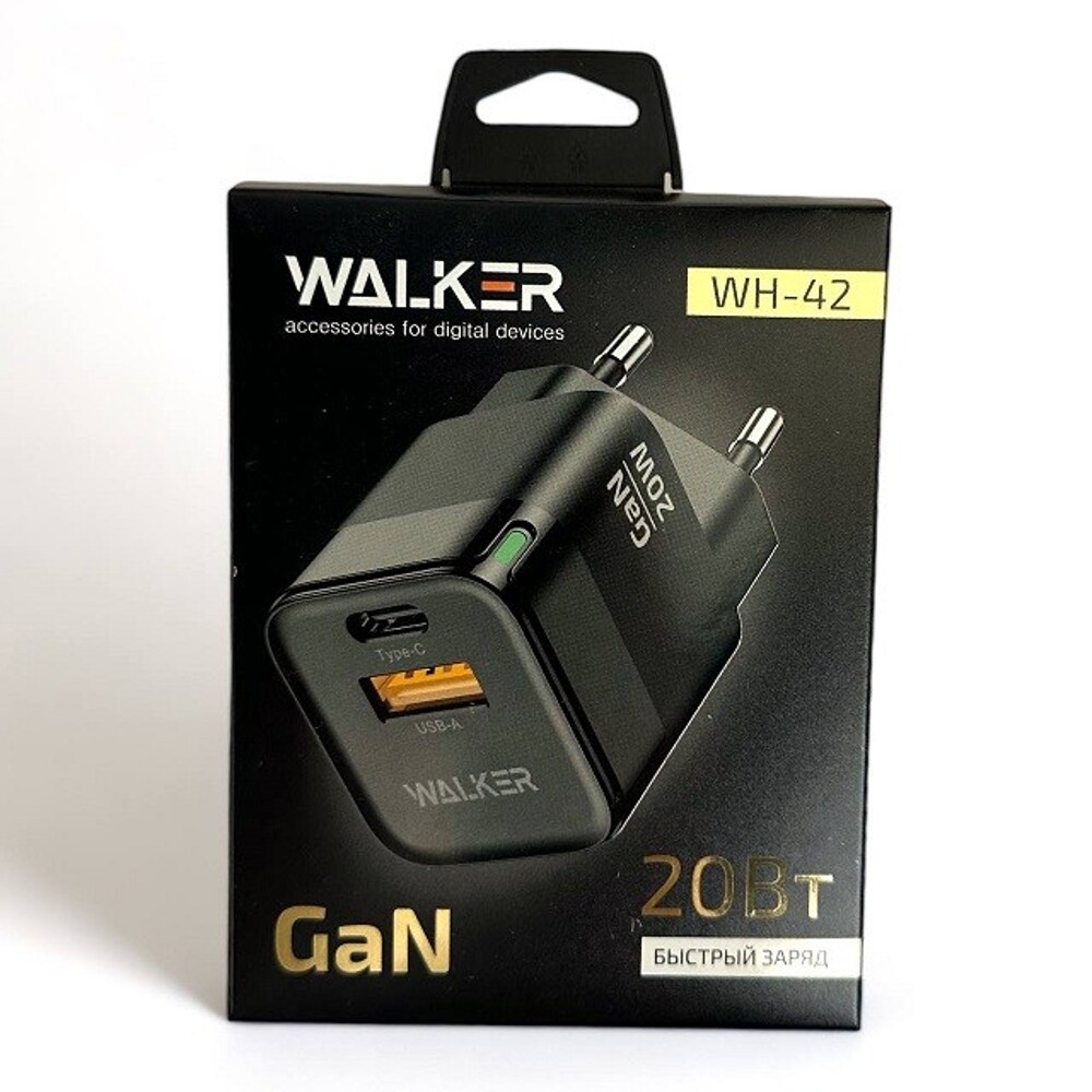 Телефонное сетевое зу 1 usb + 1 type-c, 3 a, 20вт, цвет черный Телефонное сетевое зу 1 usb + 1 type-c, 3 a, 20вт, цвет черный