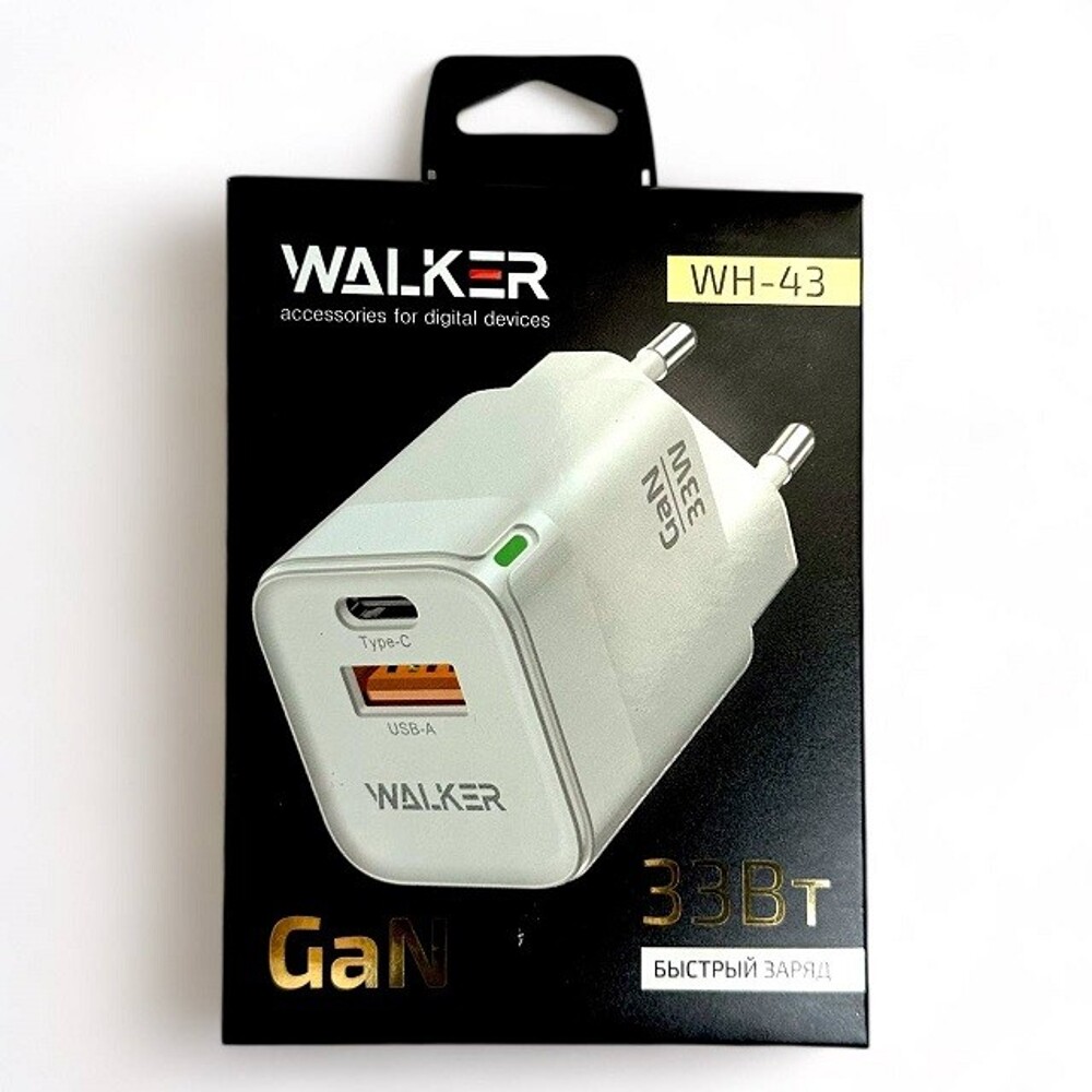 Телефонное сетевое зу 1 usb + 1 type-c, 3а, 33 вт, цвет белый Телефонное сетевое зу 1 usb + 1 type-c, 3а, 33 вт, цвет белый