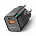 Телефонное сетевое зу 1 usb + 1 type-c, 3а, 33 вт, цвет черный Телефонное сетевое зу 1 usb + 1 type-c, 3а, 33 вт, цвет черный