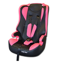 Автокресло LB 513 RF п/з (18. pink+black dot) (9-36 кг, группа 2,3)