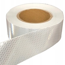 Лента светоотражающая 5 см * 45,72 м самоклеящаяся, цвет белый